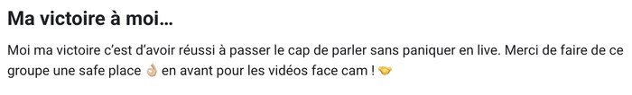 Témoignage client